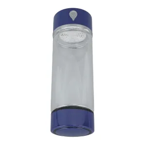 Hydrogen Generator Water Cup, and PEM SPE Technology High Efficiency 420ml PCTG Rechargeable Rich Hydrogen Water Bottle Heat for Fitness (Blue)