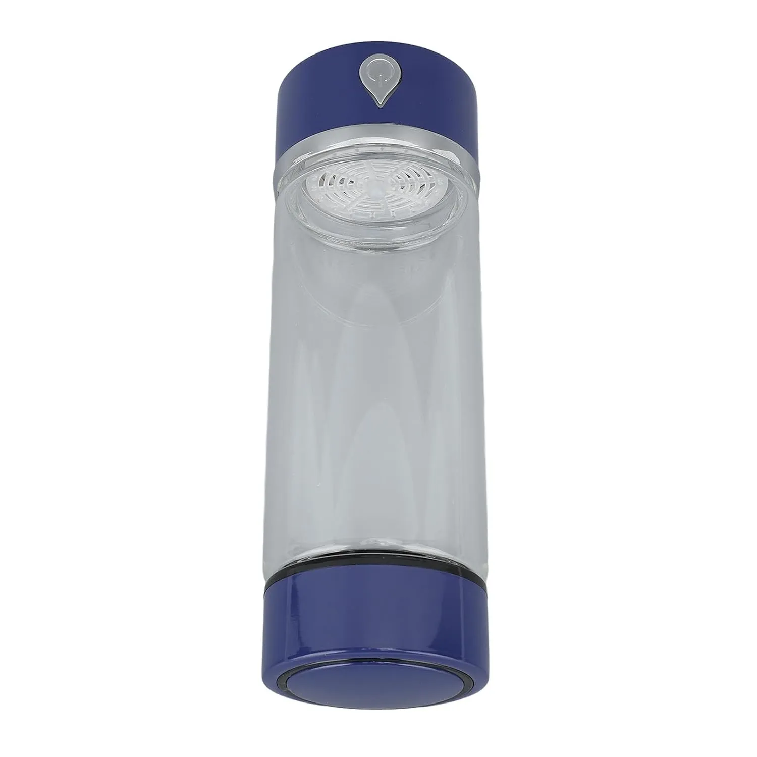 Hydrogen Generator Water Cup, and PEM SPE Technology High Efficiency 420ml PCTG Rechargeable Rich Hydrogen Water Bottle Heat for Fitness (Blue)