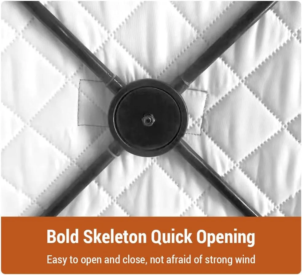 Ice Fishing Shelter, Oxford Fabric Waterproof Ice Fish Shelter for Outdoor Fishing, Portable Insulated Ice Fishing Tent