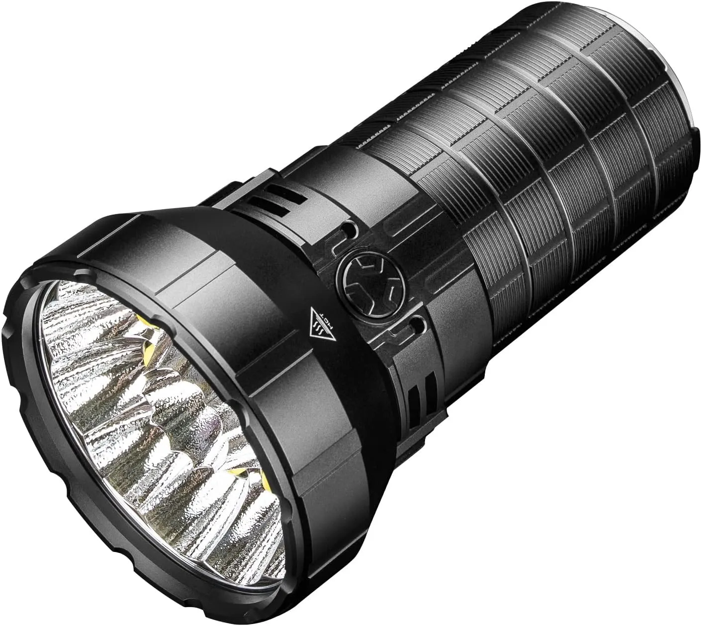 IMALENT MS12 Mini Rechargeable Flashlight 65000 Lumens, High Lumen Led Torch with 12 CREE XHP 70.2 LEDs, Long Beam Distance 1036 Meters, Suitable for Searching and Rescue (Warm Light)