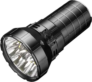 IMALENT MS12 Mini Rechargeable Flashlight 65000 Lumens, High Lumen Led Torch with 12 CREE XHP 70.2 LEDs, Long Beam Distance 1036 Meters, Suitable for Searching and Rescue (Warm Light)