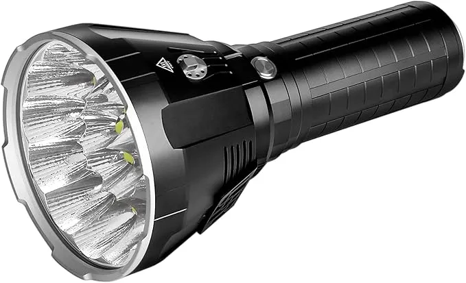 IMALENT MS18 Powerful Bright Flashlight 100,000 Lumens,Rechargeable Flashlights Use 18pcs Cree XHP70.2 LEDs, High Lumens Flashlight with OLED Display, LED Flashlight for Emergency