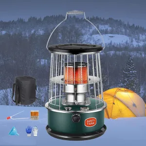 Indoor No Electric Kerosene Heater Portable Multifunctional Camping Stove Emergency Heating Stove,6L Fuel Tank Capacity