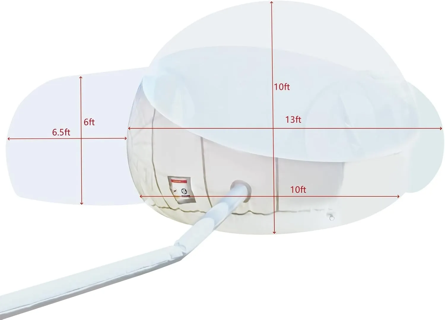 Inflatable Bubble Camping Tent 10ft Commercial Grade Outdoor Clear Dome Camping Cabin Bubble Tent with Air Blower for DIY Outdoor Family Backyard Camping Stargazing