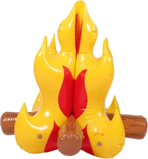 Inflatable Campfire Toy Fire Prop for Boys and Girls Portable PVC Bonfire Decor for Birthday Halloween Christmas