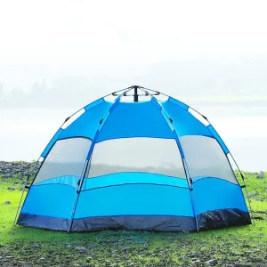 Instant Pop Up Camping Tent 5-6 Person Waterproof Windproof Easy Setup Tent for Outdoor Beach Backpacking Hiking
