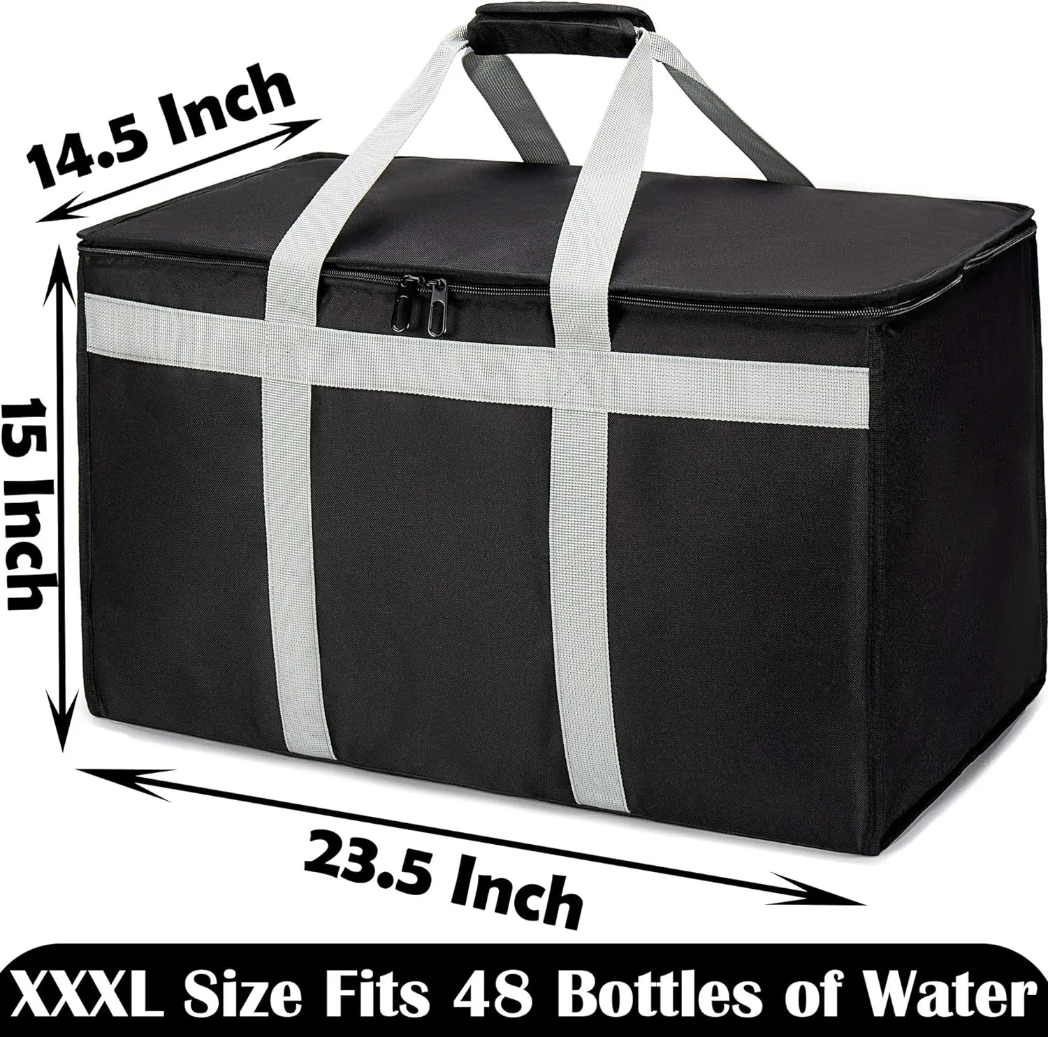 Insulated Delivery Bag Carrier XXXL 23"x15"x14" Commercial Grade