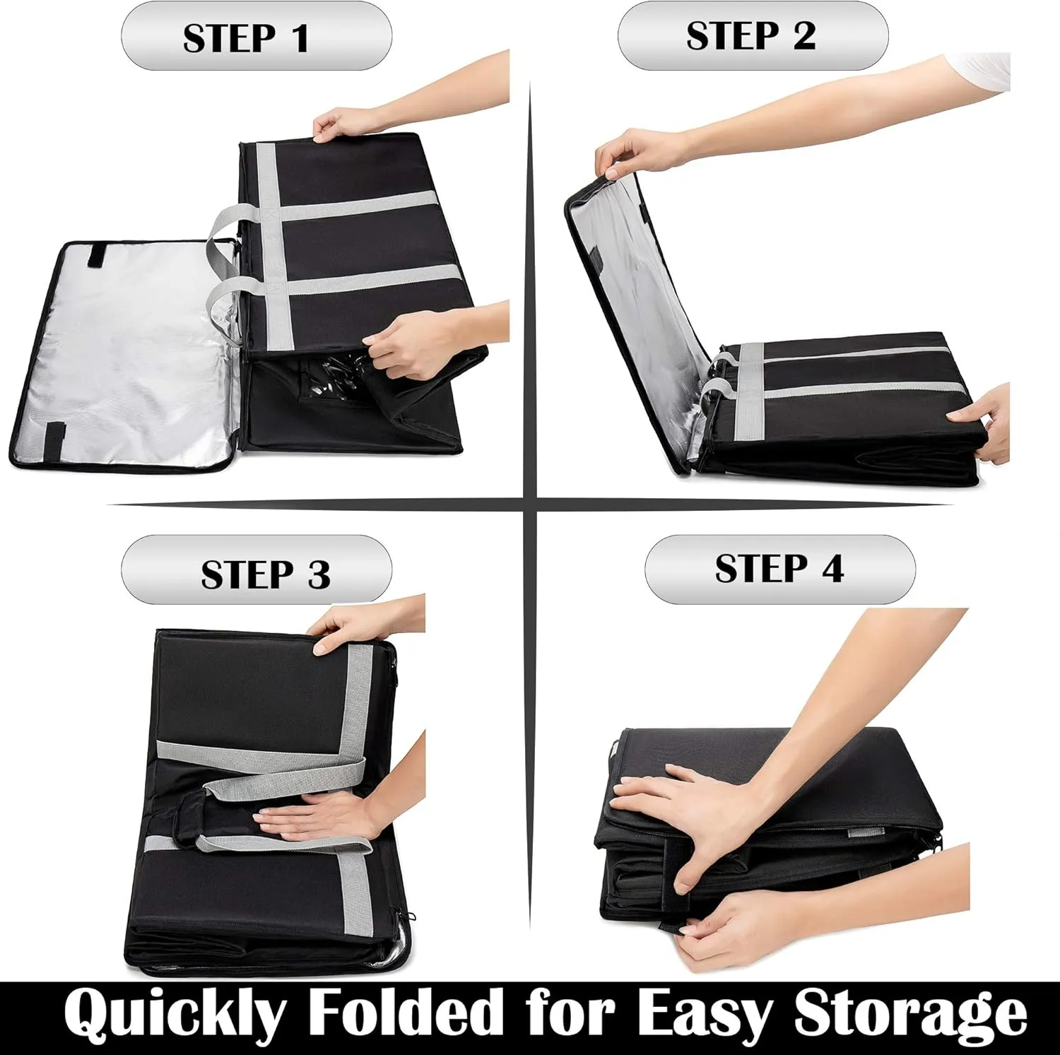 Insulated Delivery Bag Carrier XXXL 23"x15"x14" Commercial Grade