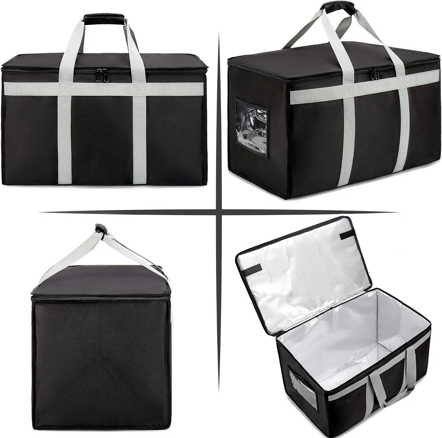Insulated Delivery Bag Carrier XXXL 23"x15"x14" Commercial Grade
