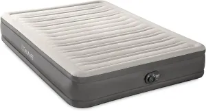 Intex 64021E TruAire Luxury Air Mattress: Fiber-Tech – Built-in Electric Pump – Multizone Support System
