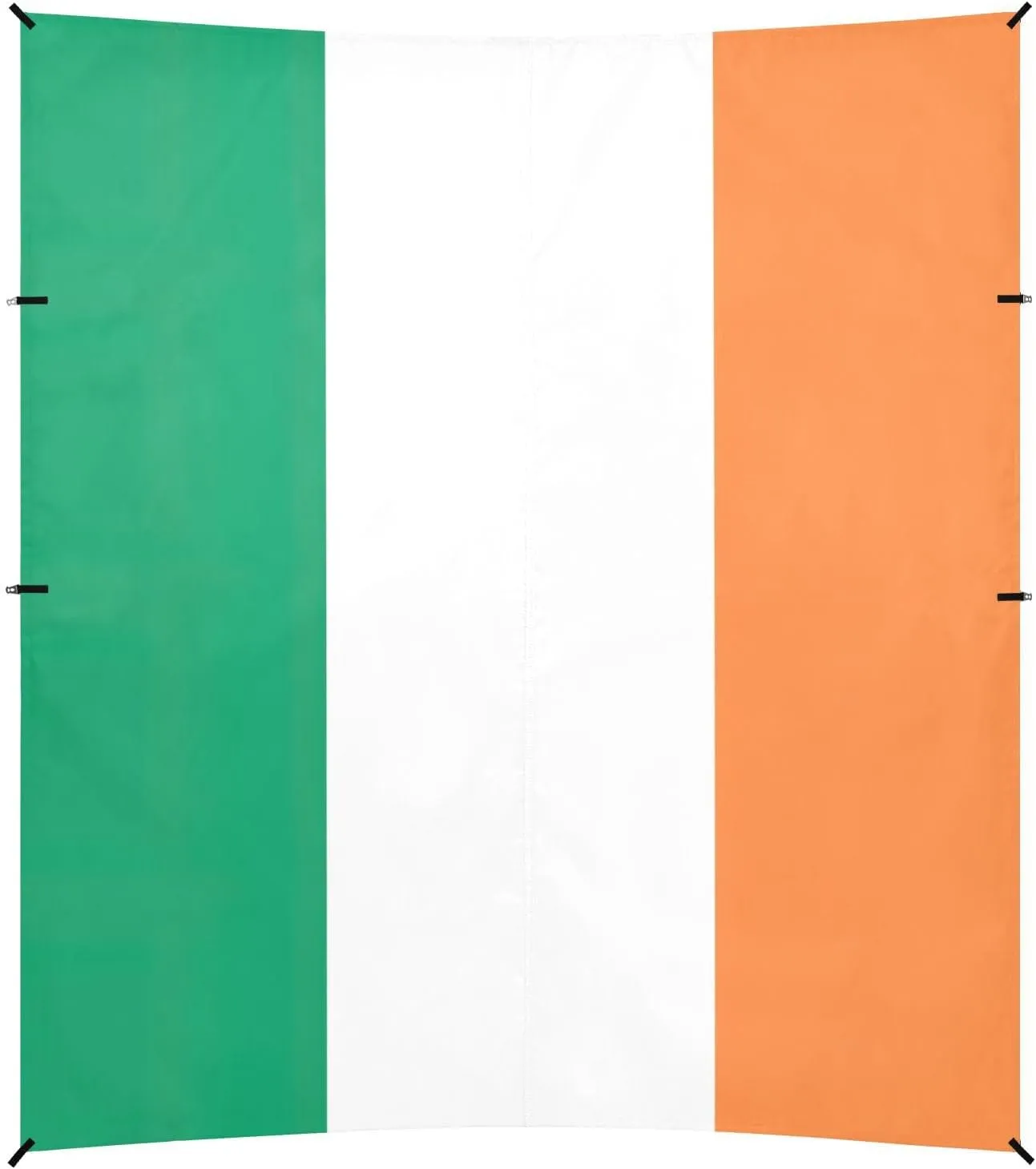 Ireland Flag Foldable Beach Tent UPF50  Lightweight Large Portable Sun Shelter with Sandbags & Sand Shovel for Camping, Picnics, Backyard & Fishing
