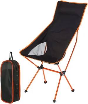 IRYZE Outdoor Chair Folding Camping Chair Portable Lightweight Folding Camp Chairs with Storage Bag, Aluminum Alloy Fishing Seat for Hiking Travel Picnic Camping Chair Foldable Chair (Color : A)