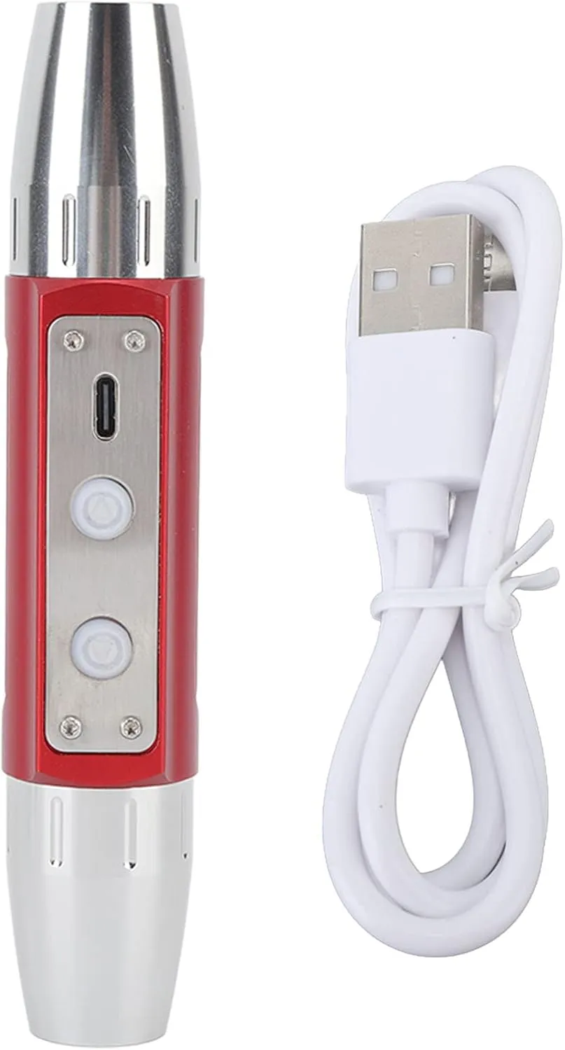 Jade Flashlight,Jade Appraisal Light Detector Lamp,USB Rechargeable Jewelry Identification Torch Dual Head 4 Light Sources KX4 for Jewelry Appraisal Gemstones