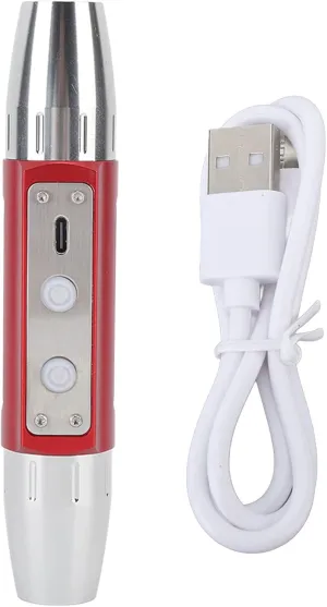 Jade Flashlight,Jade Appraisal Light Detector Lamp,USB Rechargeable Jewelry Identification Torch Dual Head 4 Light Sources KX4 for Jewelry Appraisal Gemstones