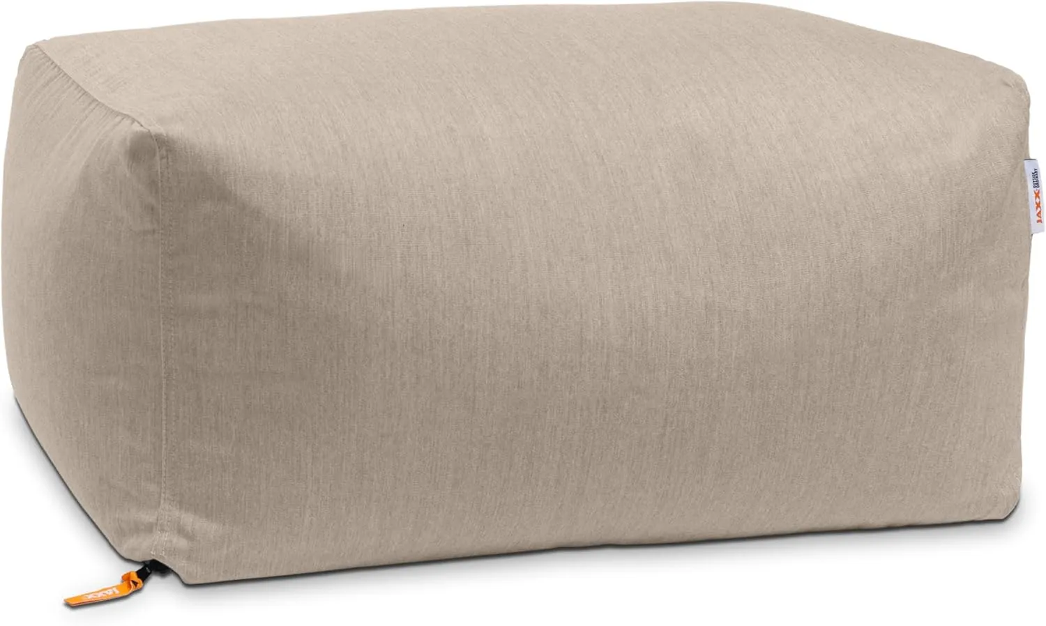 Jaxx Leon Outdoor Bean Bag Ottoman, Flax
