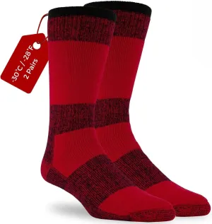 J.B. Field's Icelandic -30 Below XLR Merino Wool Thermal Winter Socks for Hiking, Trekking & Outdoor Activity, 2 Pairs