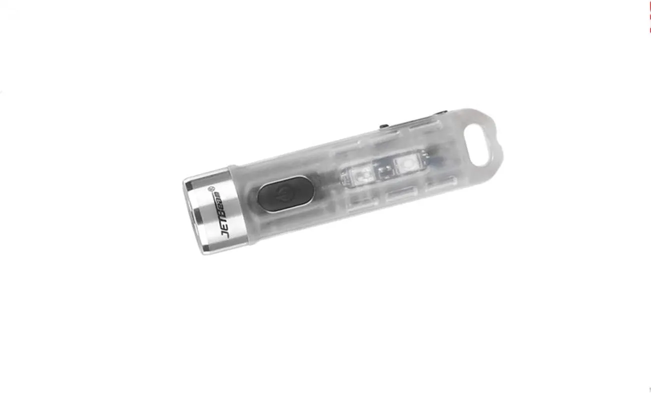 JETBEAM Mini ONE SE Max. 500 Lumen Fluorescence Whitening Agent Detection Durable Plastic Keychain Light Five Colors Multi-Purpose Mini Flashlight