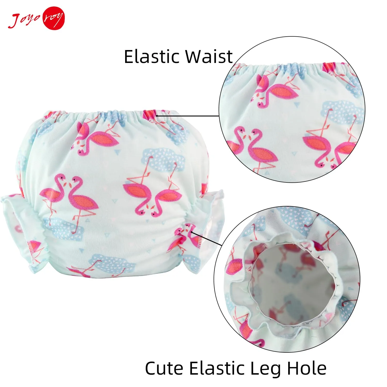 Joyo roy 4pcs Baby Bloomers 6-9 Months Bloomers Shorts Bloomers For Infant Girls Diaper Cover Bloomers Baby Girls' Bloomers Newborn Bloomers Waterproof Pants For Toddlers Bloomers For Girls 6M-12M