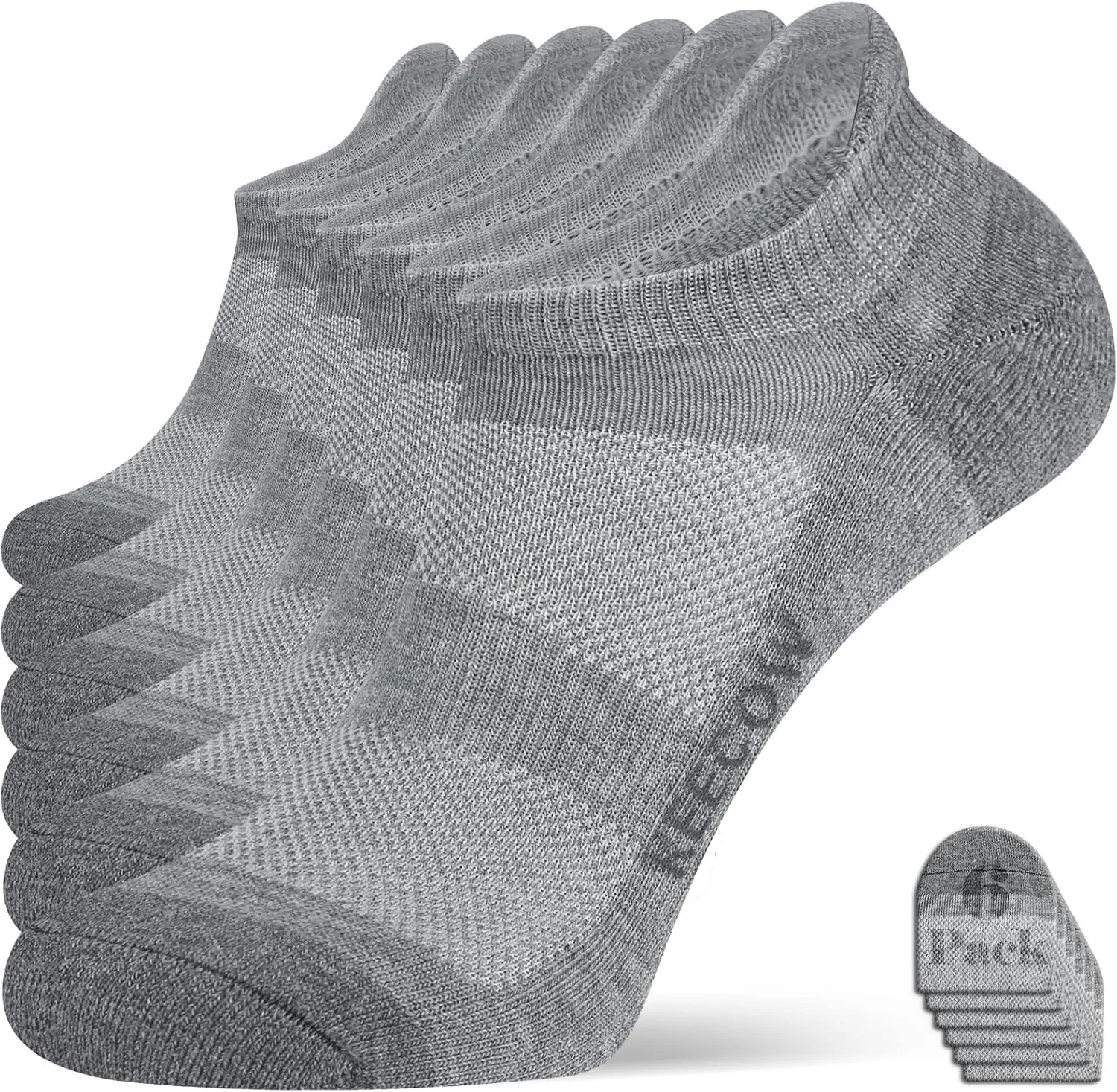 KEECOW Performance Comfort No Show Ankle Cushioned Socks for Men & Women, Athletic, Tab, Short, Running, Outdoor