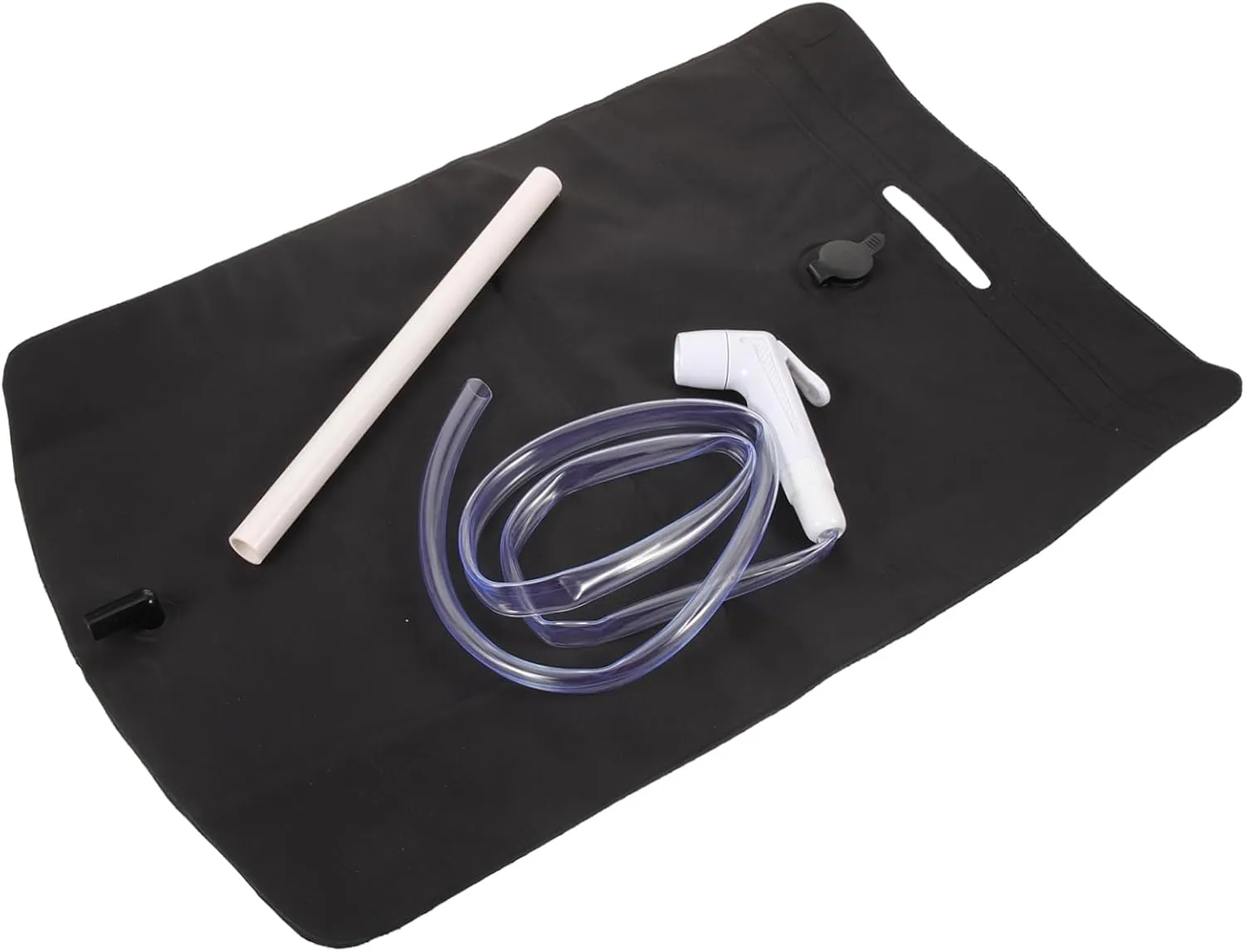 KESYOO 1 Set Camping Shower Water Bag Outdoor Water Proof Bag Camper Camping Accessories Travel Kit Camp Accessories Portable Camp Shower Black 0.35mmpvc Oxford Laminating Fabric