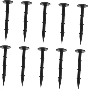 KESYOO Beach Camping Garden Utility 100 Pcs Plastic Tent Nails Ground Stakes for Tents Canopies Tarps
