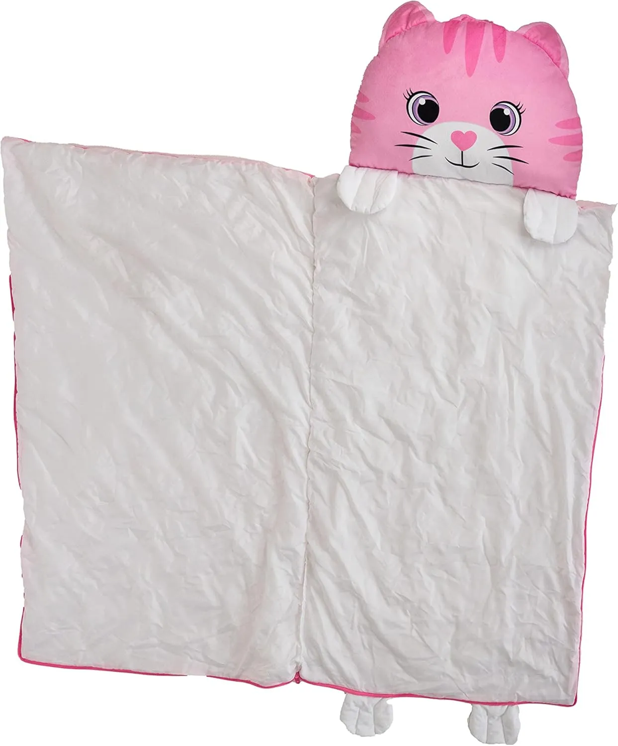 Kid's Nap Buddies Character Preschool Nap Mat, Toddler Sleeping Bag with Pillow for Daycare, Ages 3 