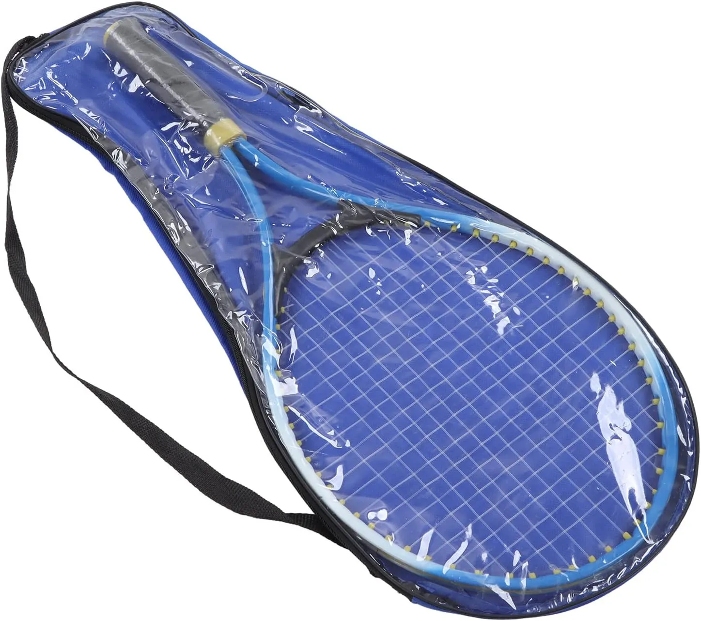 Kids Tennis Racket, Shock Absorbing Professional Iron Frame Children Tennis Training Racquet with Storage Bag for Boys Girls