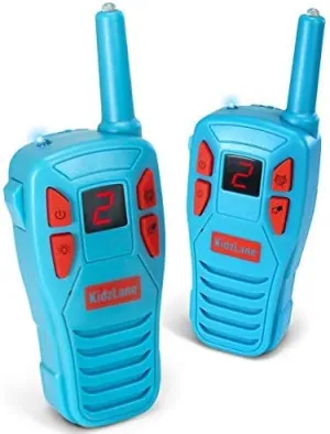 Kidzlane Voice Changing Walkie Talkies for Kids - 2 Mile Range, 8 Channels, Flashlight, Call Alert