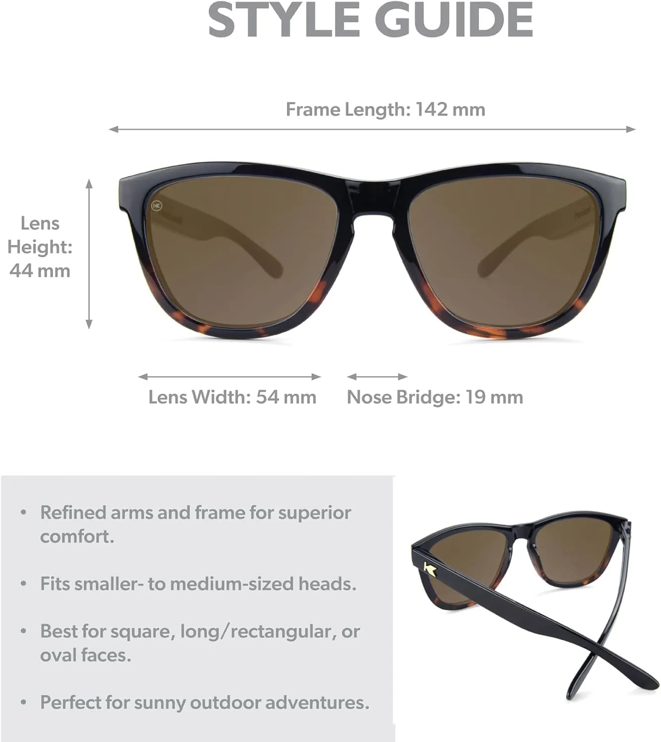 Knockaround Premiums and Sport Polarized Sunglasses for Men & Women - Impact Resistant Lenses & Full UV400 Protection