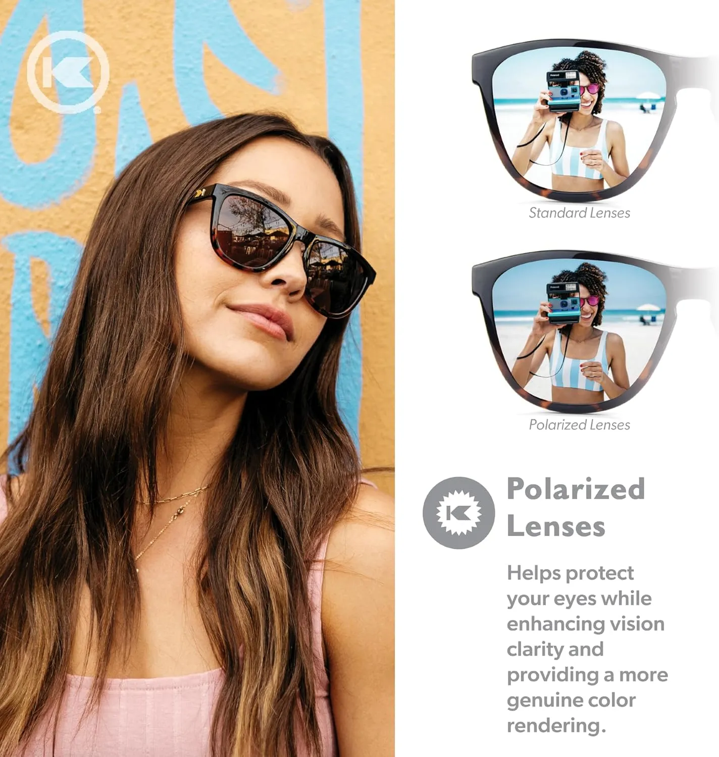 Knockaround Premiums and Sport Polarized Sunglasses for Men & Women - Impact Resistant Lenses & Full UV400 Protection