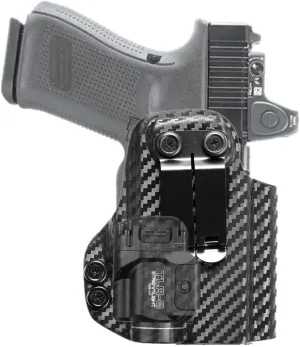 kydex IWB Holster for Glock 19 25 32 23 45 Mos Gen 3 4 5 with Streamlight Tactical Flashlight TLR-8 TLR-8G TLR-8A 500 Lumen Mounted Optics RMR Cut