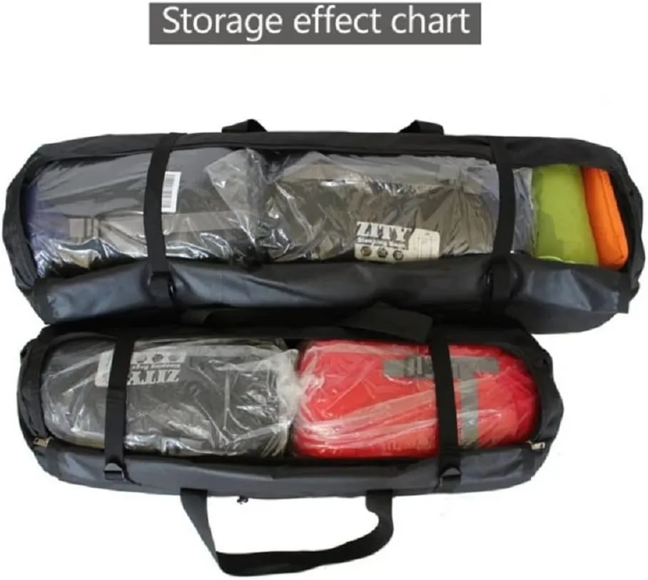 Large Capability Folding Tent Storage Carry Bag Waterproof Luggage Pack Pouch for Camping Hiking Picnic Organizer Walking Holder (Orange-XL)