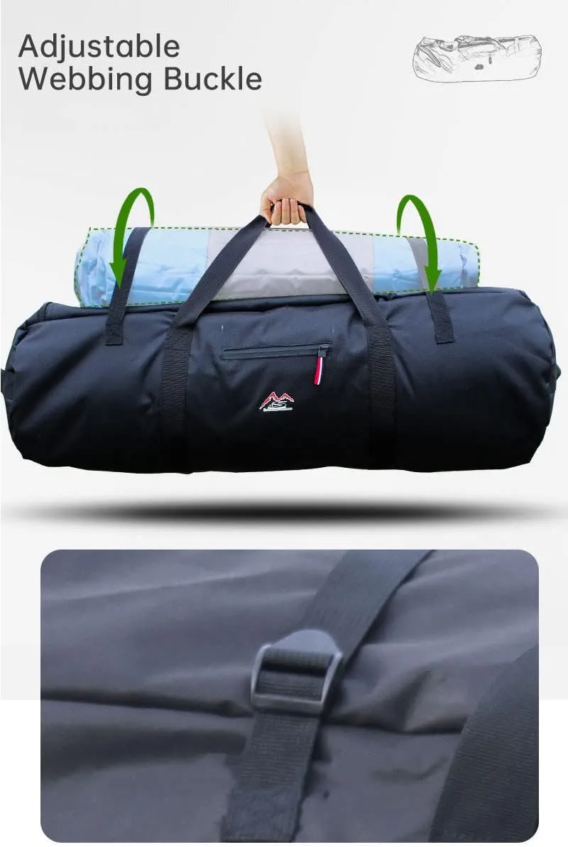 Large Capability Folding Tent Storage Carry Bag Waterproof Luggage Pack Pouch for Camping Hiking Picnic Organizer Walking Holder (Orange-XL)