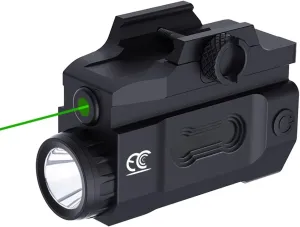 Laser Light Combo Fits Picatinny Rail Mounted for Pistols,Rifles,Shotguns with Tactical Flashlight 600 Lumens,USB Rechargeable Battery