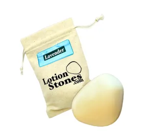 Lavender Lotion Stone and Fabric Storage Bag