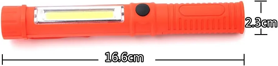 LED Battery Worklight Magnetic Flashlights,Unique Cool Gadget Tool for Men Dad Husband Gift Idea,Bulk Portable COB Work Lamp for Mechanic,BBQ,Car,Camping,Emergency (4 Pack,Orange,Batteries Included)
