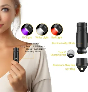 LED Flashlights High Lumens - Mini Flashlights for Camping, Hiking, Walking - Powerful Emergency Flashlights with 4 Modes for Outdoor Use Bright Flashlight Handheld