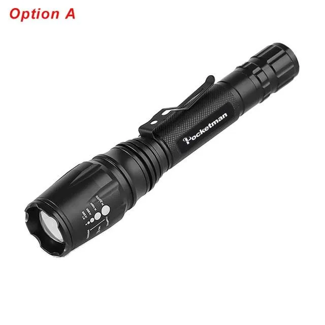 LED Flashlights Torch 7000LM XM-L2 zoomable led torch For 2x18650 batteries aluminum bicycle flashlight light tactical
