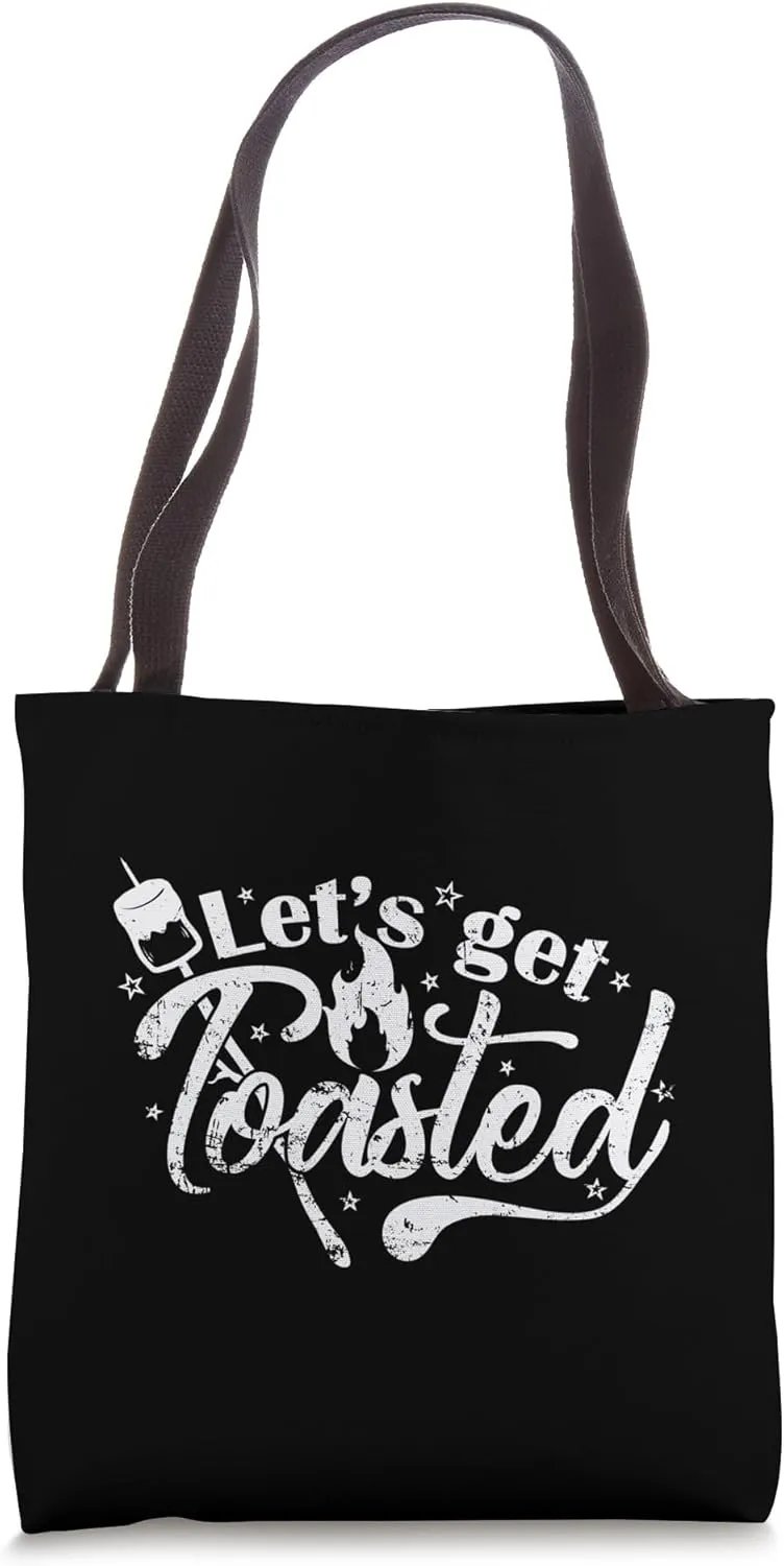 Let's Get Toasted Campfire Adventure Tote Bag