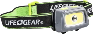 Life Gear 3AAA Multi Mode 500 Lumen Head Light w/Safety Flasher and Whistle