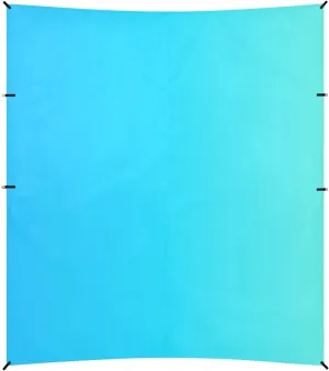 Light Blue Gradient Beach Tent & Canopy UPF50  Waterproof Portable Sun Shelter with Sand Shovel for Family Trips, Picnics & Camping