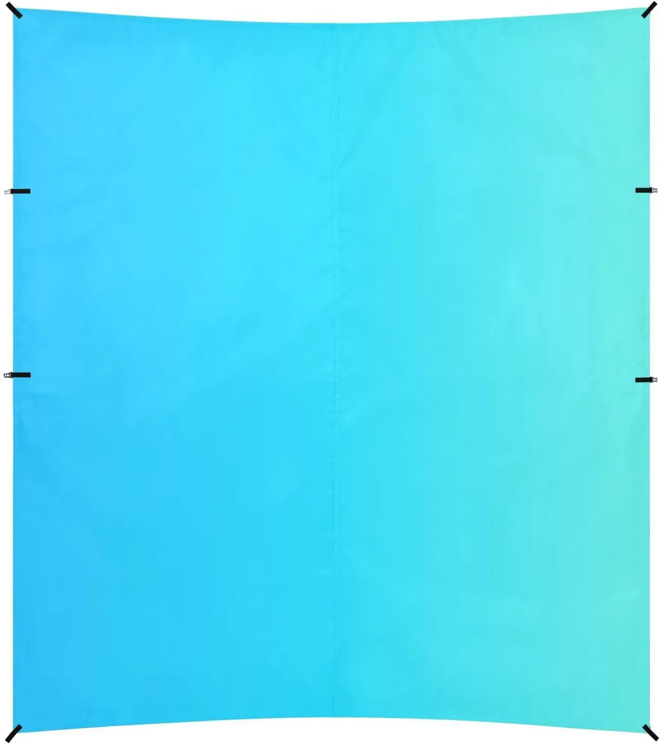 Light Blue Gradient Beach Tent & Canopy UPF50  Waterproof Portable Sun Shelter with Sand Shovel for Family Trips, Picnics & Camping