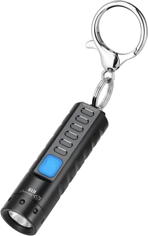 LIGHTFE U19 Super Bright Mini Keychain Flashlight | 150 Lumens | USB-C Fast Charging | Aviation Aluminum | Waterproof and Drop-Resistant | Must-Have for Emergency EDC