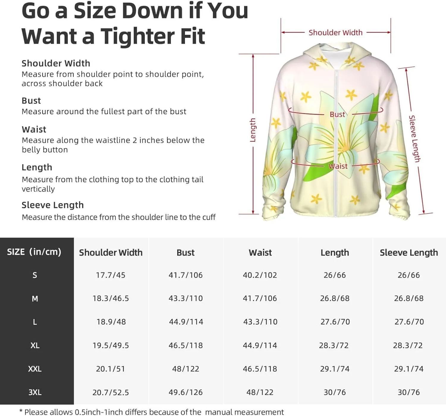 Lightweight UV Protection Sun Jacket, Blooming Daffodils Print Sportswear Hooded Sunblock Shirt for Outdoor