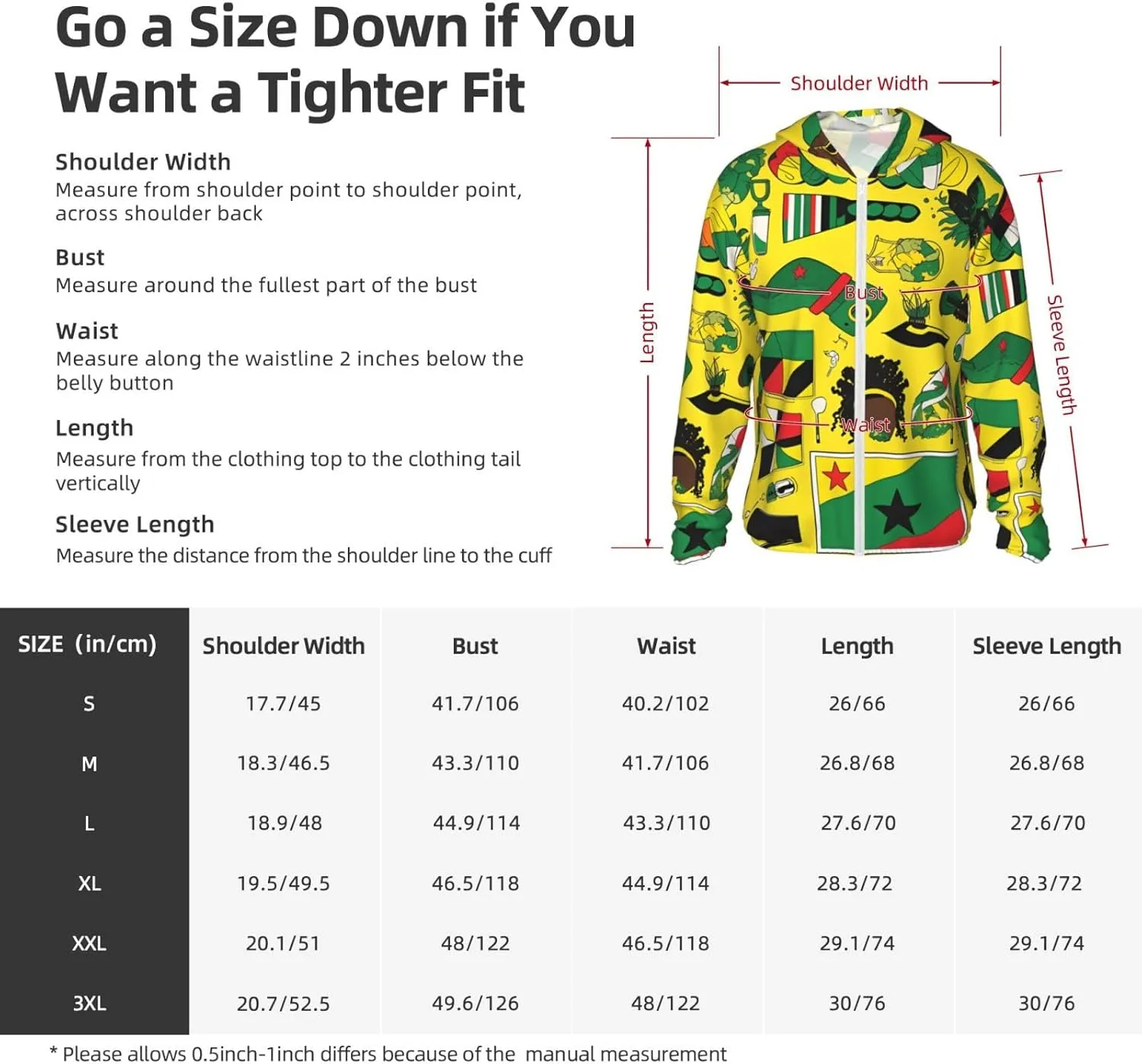 Lightweight UV Protection Sun Jacket, Jamaican Elements Print Sportswear Hooded Sunblock Shirt for Outdoor