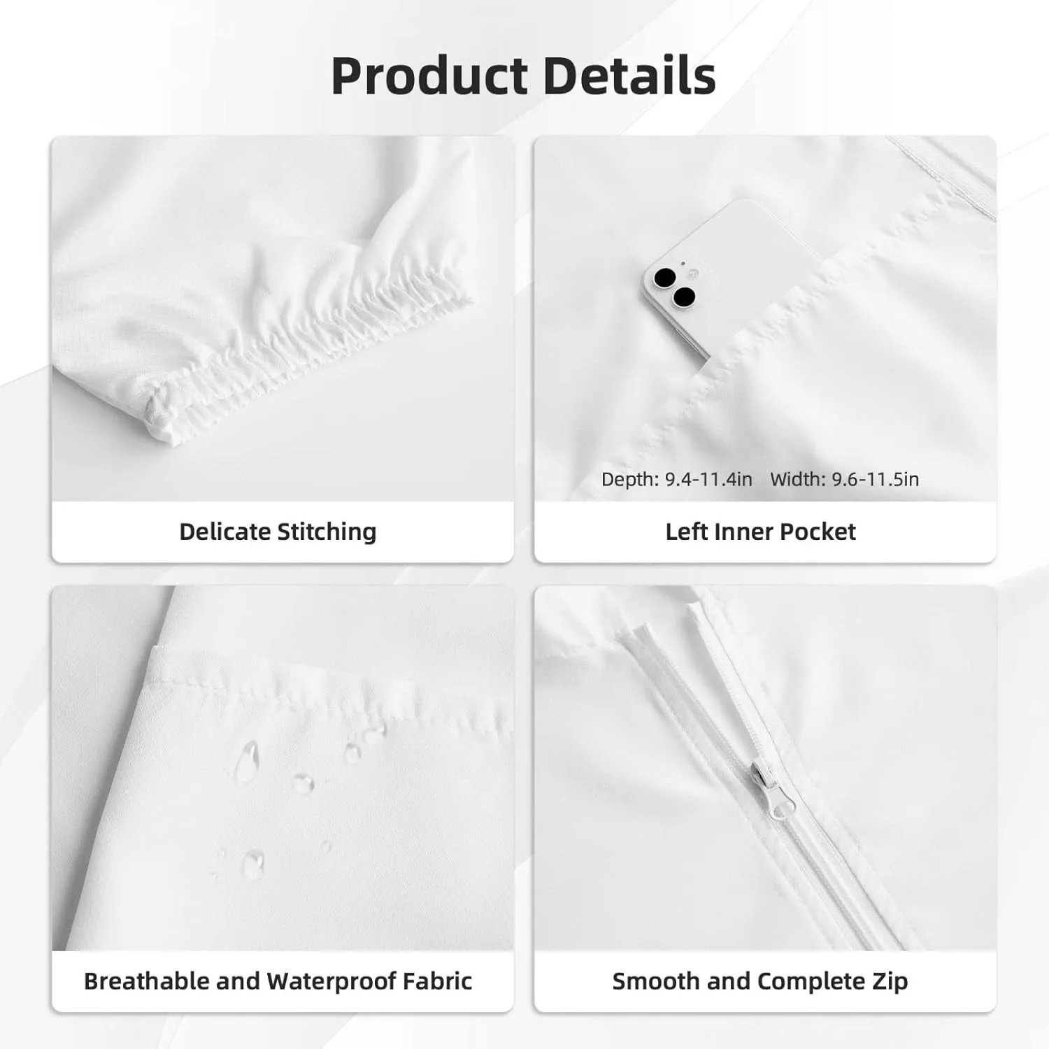 Lightweight UV Protection Sun Jacket, Mystical Symbol Words Print Sportswear Hooded Sunblock Shirt for Outdoor
