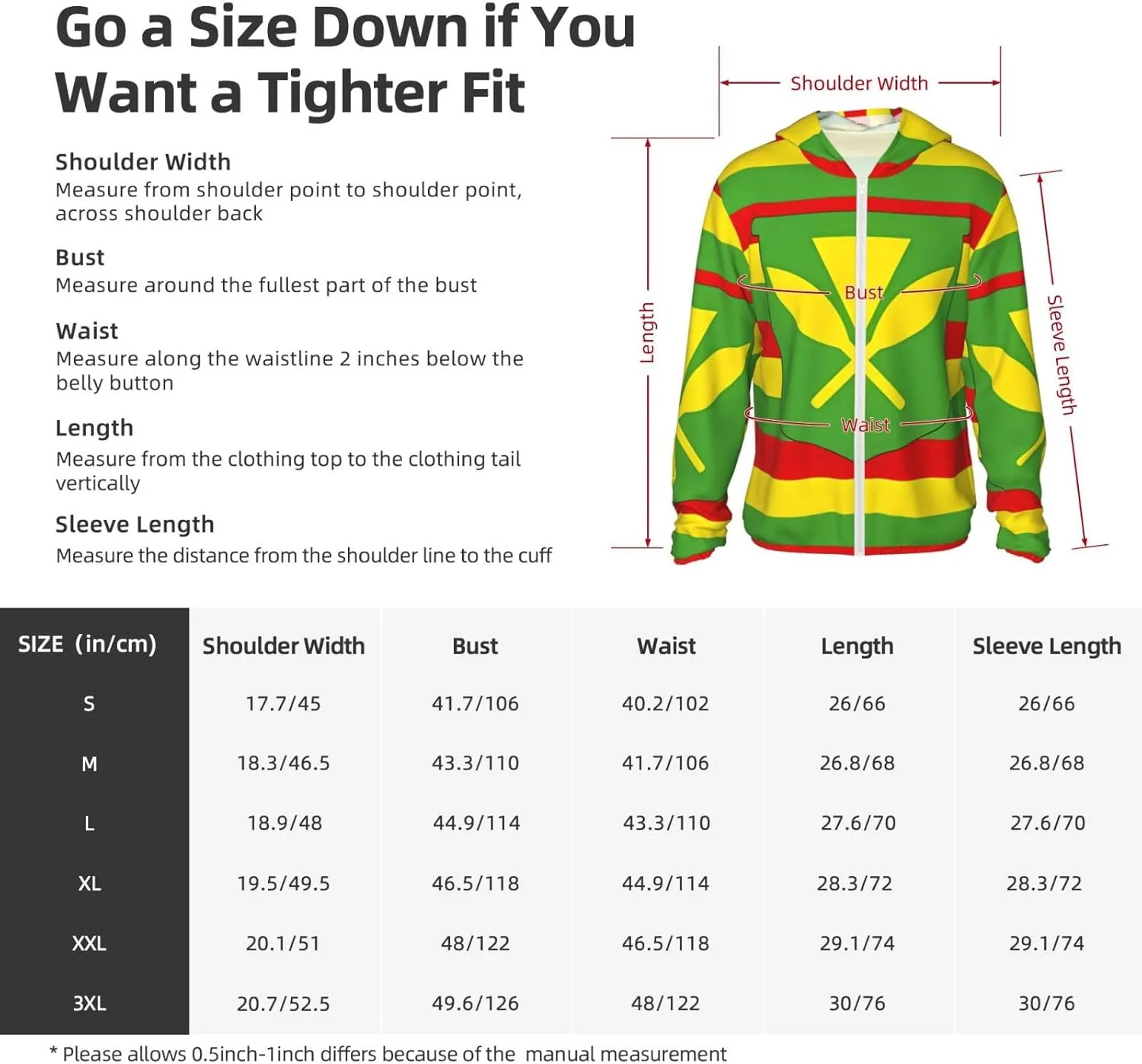 Lightweight UV Protection Sun Jacket, Native Hawaiian Flag Print Sportswear Hooded Sunblock Shirt for Outdoor