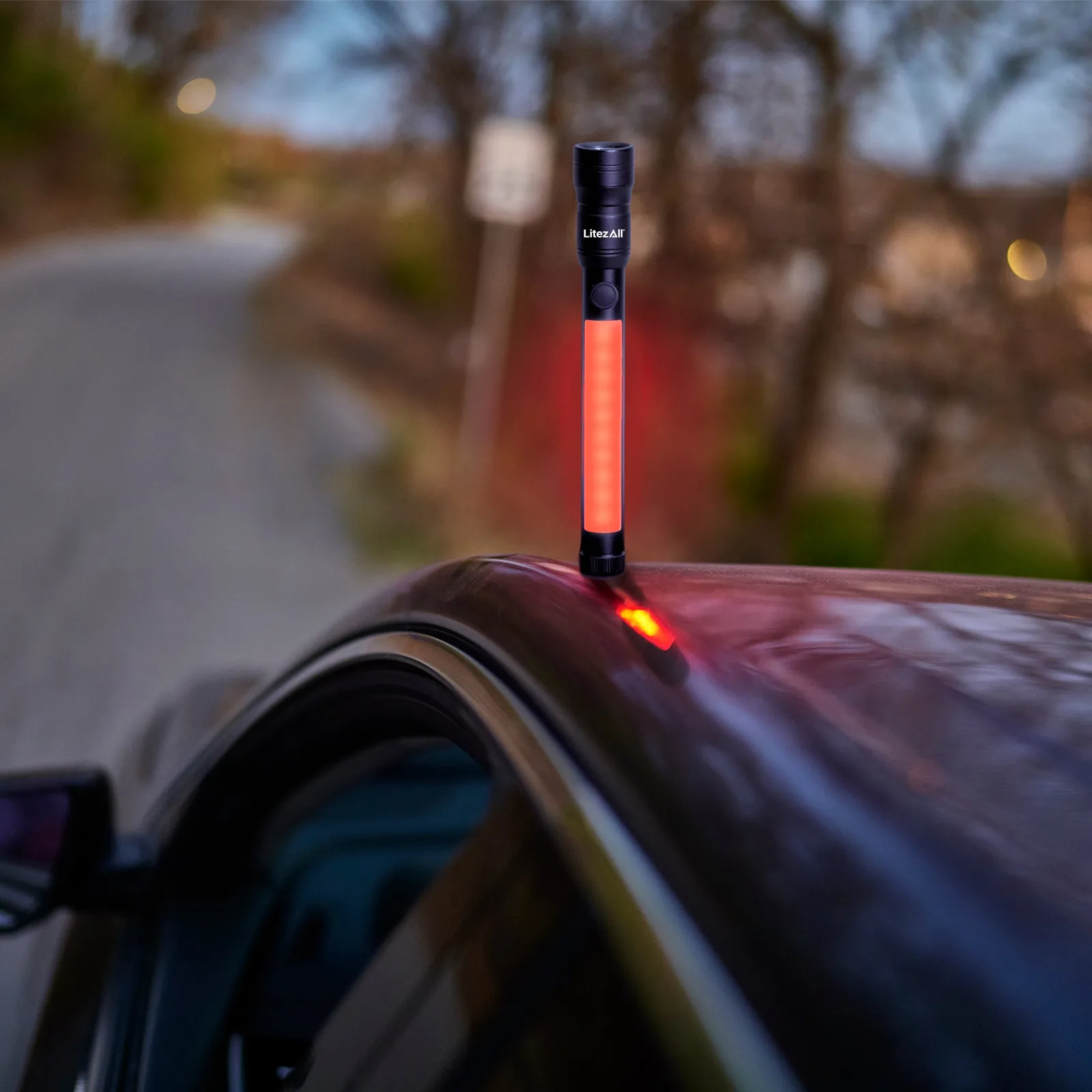 LitezAll Icy Light Ice Scraper with Removable Utility Flashlight
