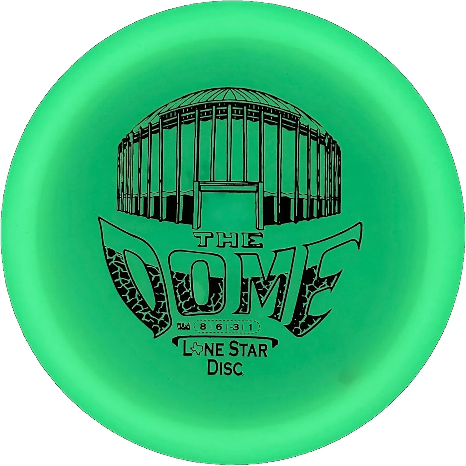 Lone Star Disc Glow The Dome | Understable Disc Golf Fairway Driver | Durable & Smooth Premium Plastic | Easy Turnover or Roller Disc | Colors May Vary