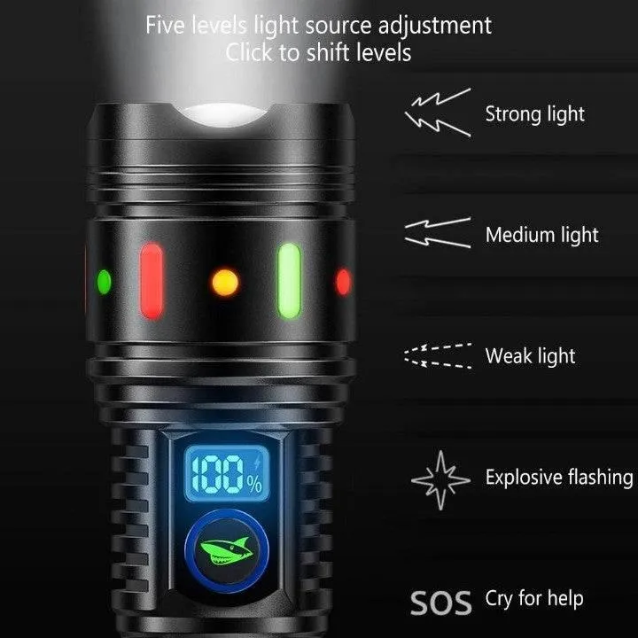 Long Range Outdoor Flashlight - High Brightness Waterproof Durable